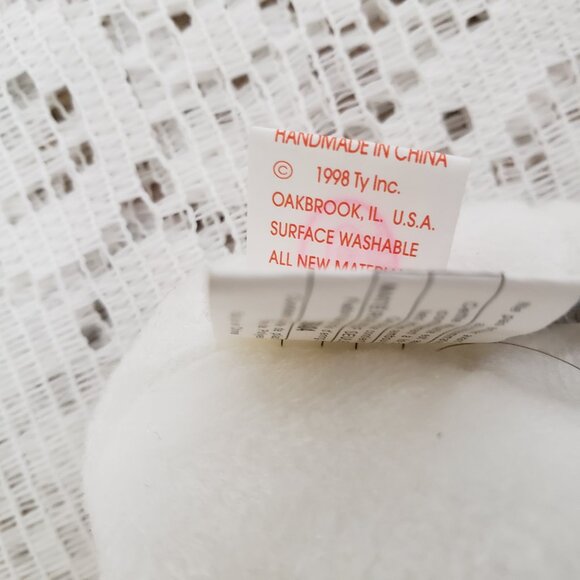 Vintage 1998 TY Beanie Baby "Halo" Angel Bear Plush Iridescent Wings NWT - Picture 4 of 7